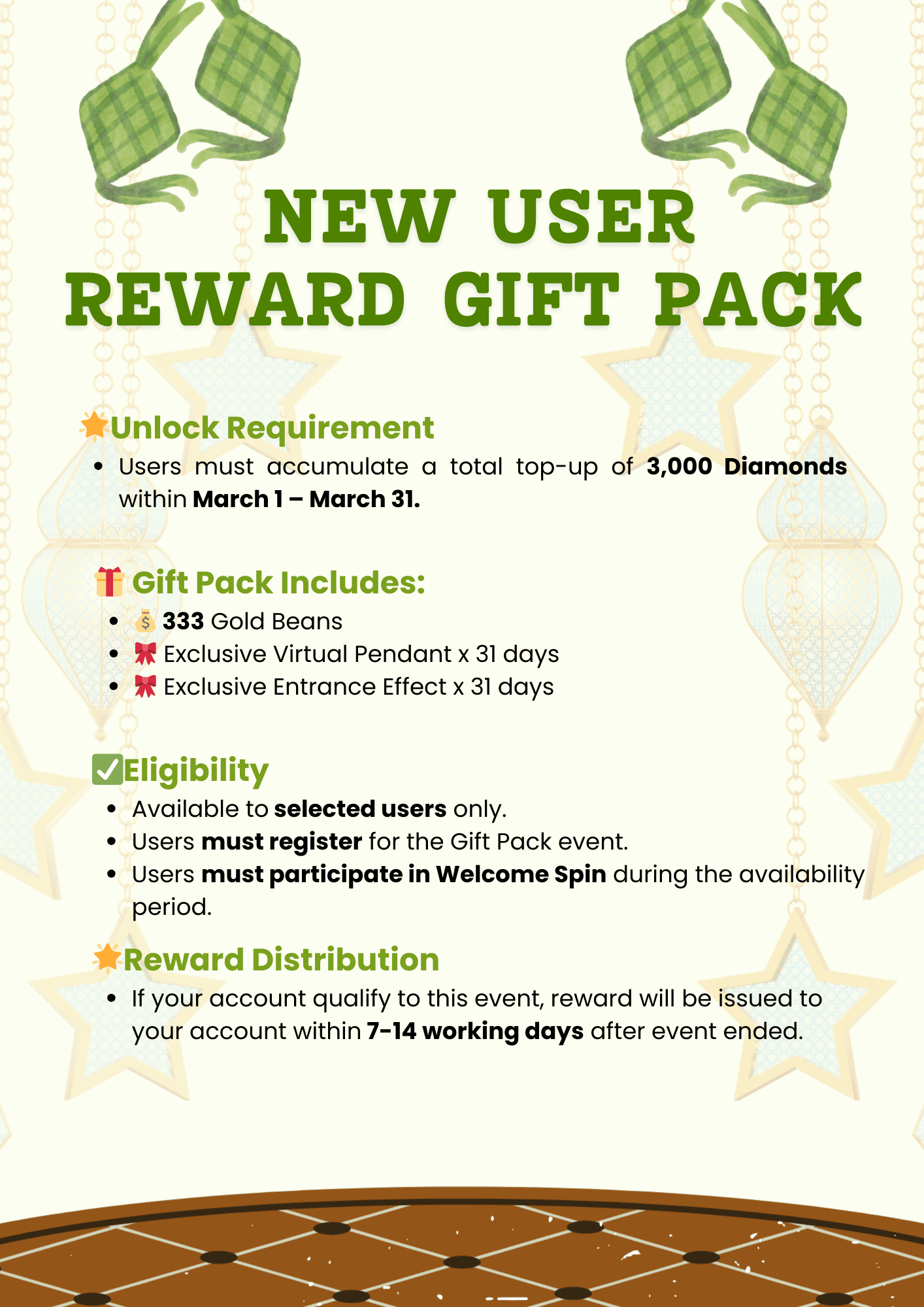 Pack With Incentive 