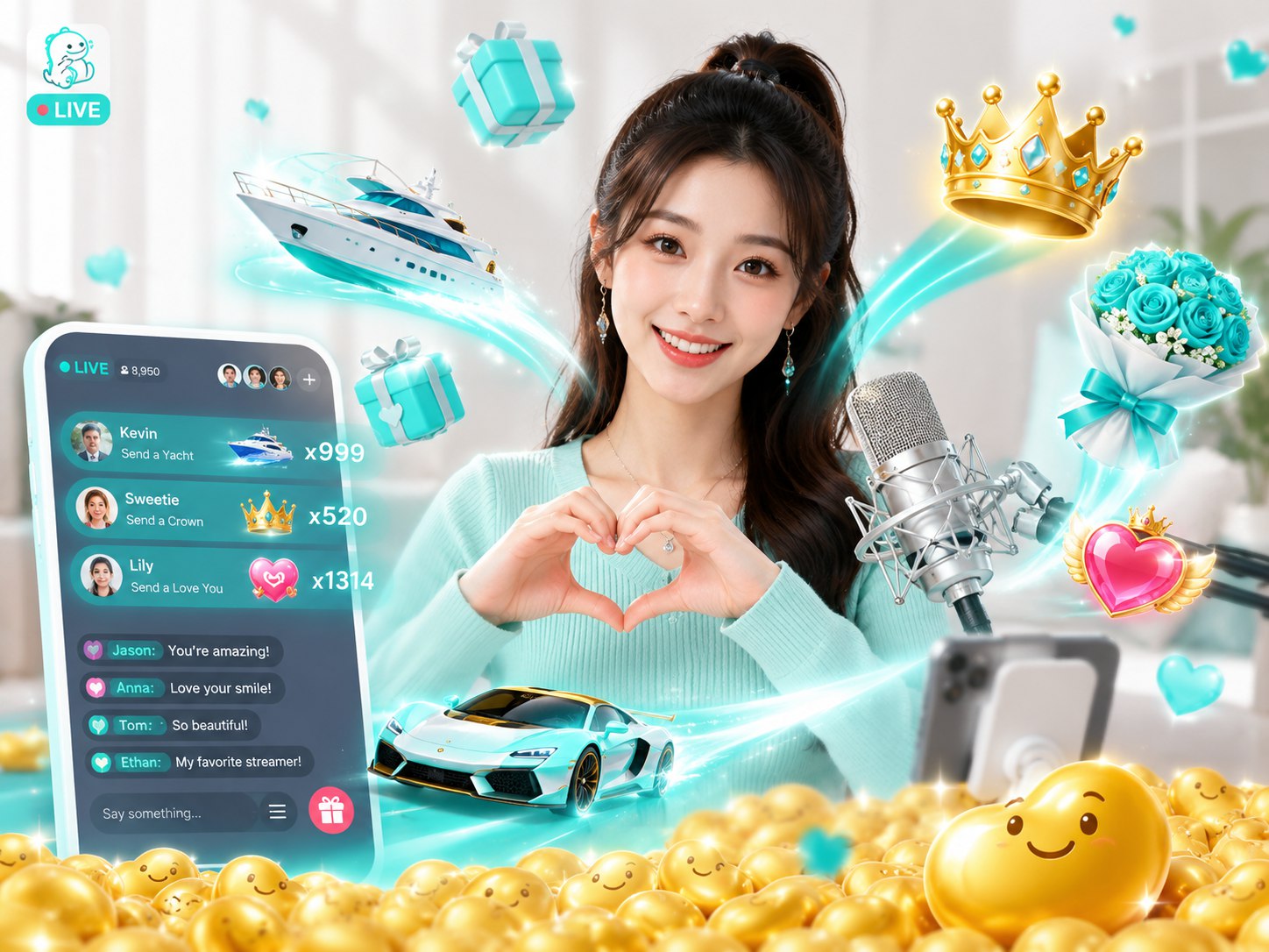 BIGO LIVE 直播中的虛擬禮物