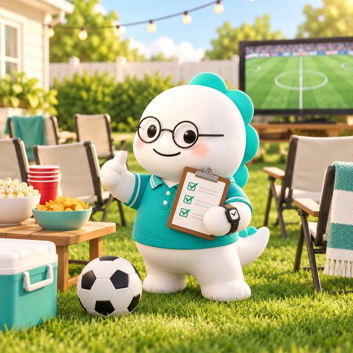 Soccer mascot for The Matchday Captain