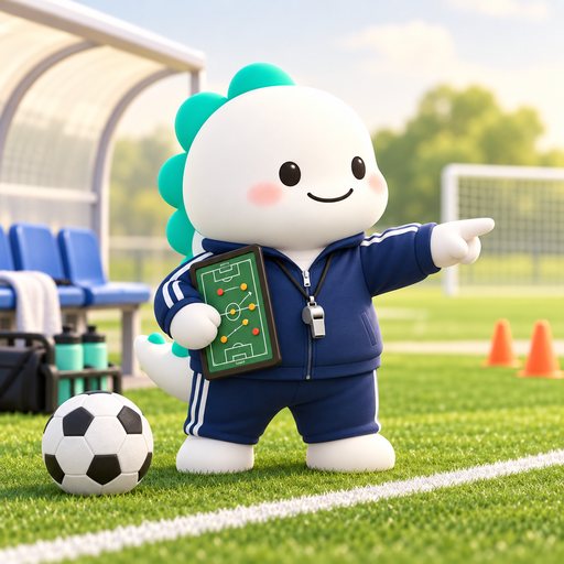 Soccer mascot for The Sideline Coach