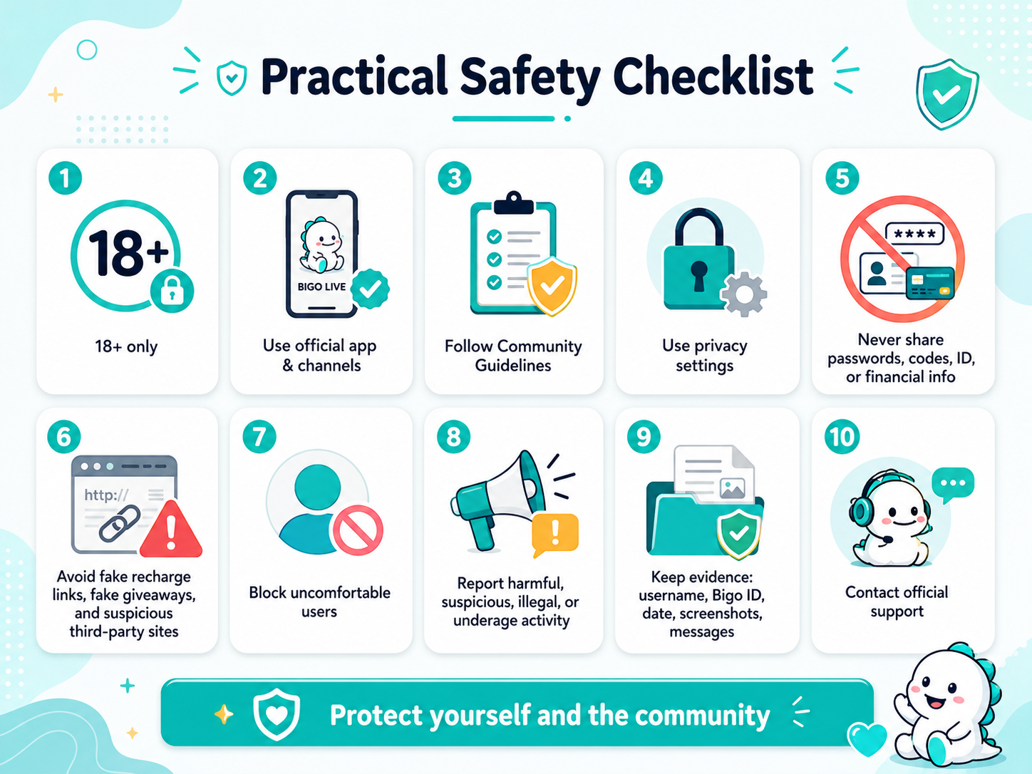 Practical Bigo Live safety checklist