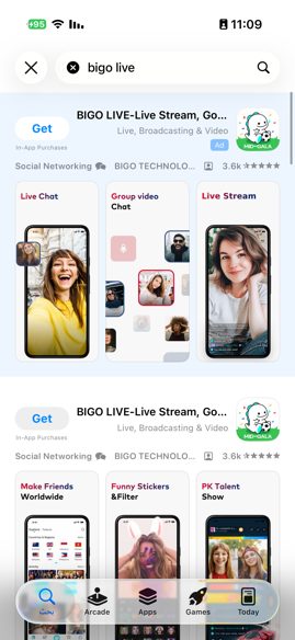 صفحة تطبيق BIGO LIVE في Google Play على Android