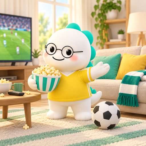 Soccer mascot for The Watch-Party Host