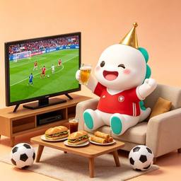 Soccer mascot for The Goal Celebration