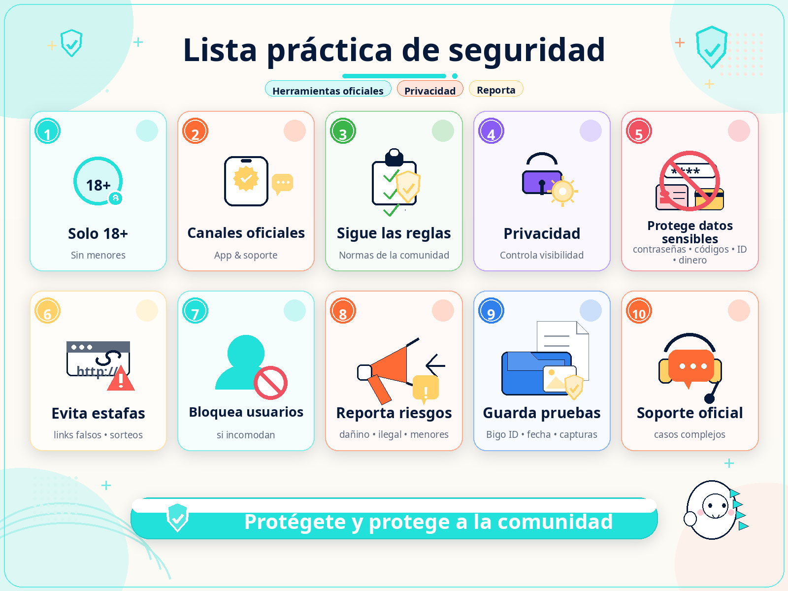 Lista práctica de seguridad de Bigo Live