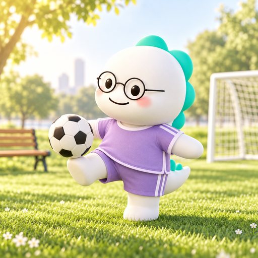 Soccer mascot for The Beautiful-Game Fan